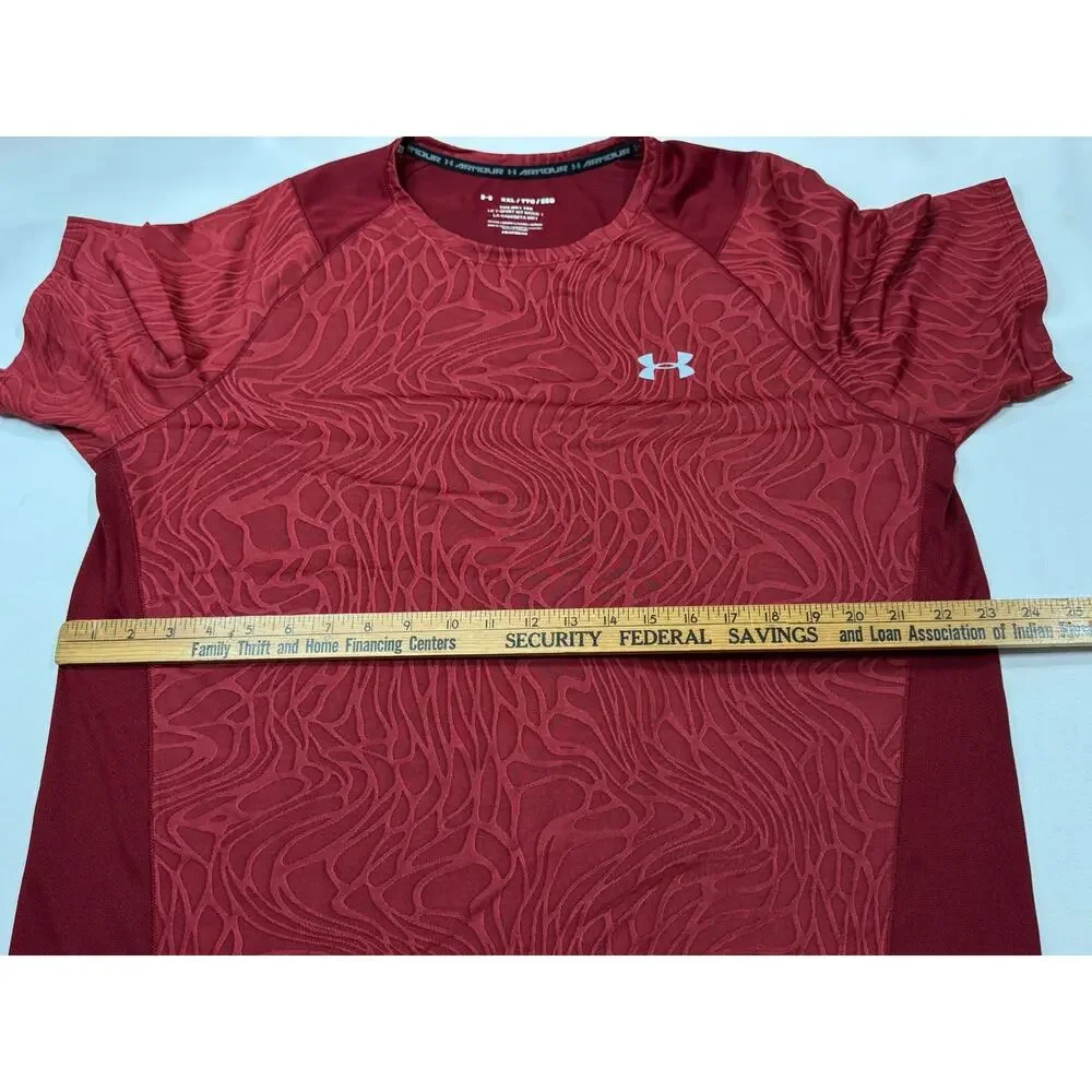 Under Armour Ua Mk 1 Short Sleeve Print Shirt Red size 2xl